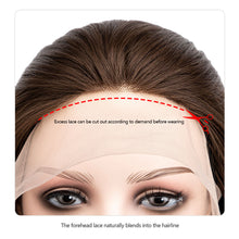 Load image into Gallery viewer, Forehead Lace Realistic Natural Wig High Temperature Silk Long Curly Hair Full Top Wig Hair Extensions for Women
