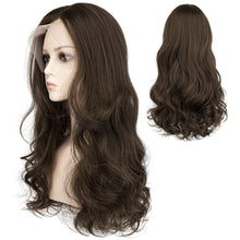 Load image into Gallery viewer, Forehead Lace Realistic Natural Wig High Temperature Silk Long Curly Hair Full Top Wig Hair Extensions for Women
