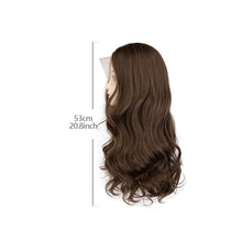 Load image into Gallery viewer, Forehead Lace Realistic Natural Wig High Temperature Silk Long Curly Hair Full Top Wig Hair Extensions for Women
