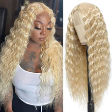 Load image into Gallery viewer, Forehead Lace Fluffy Natural Wig High Temperature Silk Long Curly Hair Realistic Full Top Wig Women Hair Extensions

