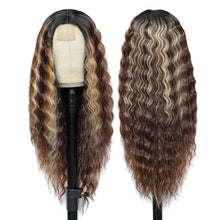 Load image into Gallery viewer, Forehead Lace Fluffy Natural Wig High Temperature Silk Long Curly Hair Realistic Full Top Wig Women Hair Extensions
