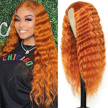Load image into Gallery viewer, Forehead Lace Fluffy Natural Wig High Temperature Silk Long Curly Hair Realistic Full Top Wig Women Hair Extensions
