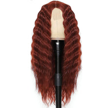 Load image into Gallery viewer, Forehead Lace Fluffy Natural Wig High Temperature Silk Long Curly Hair Realistic Full Top Wig Women Hair Extensions
