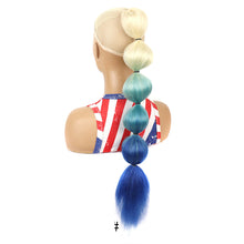 Load image into Gallery viewer, Drawstring Mesh Wig Ponytail Fashionable Colorful Lantern Ponytail Fluffy Synthetic Long Ponytail Hair Extensions for Women
