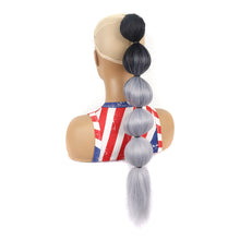 Load image into Gallery viewer, Drawstring Mesh Wig Ponytail Fashionable Colorful Lantern Ponytail Fluffy Synthetic Long Ponytail Hair Extensions for Women
