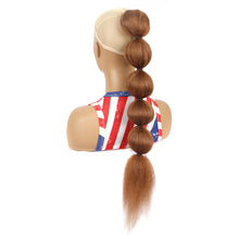 Load image into Gallery viewer, Drawstring Mesh Wig Ponytail Fashionable Colorful Lantern Ponytail Fluffy Synthetic Long Ponytail Hair Extensions for Women

