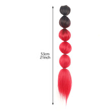 Load image into Gallery viewer, Drawstring Mesh Wig Ponytail Fashionable Colorful Lantern Ponytail Fluffy Synthetic Long Ponytail Hair Extensions for Women
