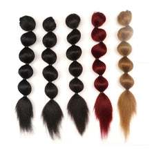 Load image into Gallery viewer, Drawstring Mesh Wig Ponytail Fashionable Colorful Lantern Ponytail Fluffy Synthetic Long Ponytail Hair Extensions for Women
