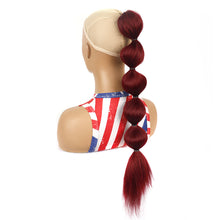 Load image into Gallery viewer, Drawstring Mesh Wig Ponytail Fashionable Colorful Lantern Ponytail Fluffy Synthetic Long Ponytail Hair Extensions for Women
