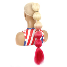 Load image into Gallery viewer, Drawstring Mesh Wig Ponytail Fashionable Colorful Lantern Ponytail Fluffy Synthetic Long Ponytail Hair Extensions for Women

