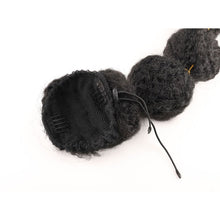 Load image into Gallery viewer, Elastic Drawstring Mesh Wig Ponytail Fluffy Lantern Ponytail Synthetic Long Ponytail Women Hair Extensions
