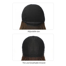 Load image into Gallery viewer, Air Bangs Wig Fashionable Fluffy Big Wave Long Curly Hair Wig Natural Simulated Full Top Wig Women Synthetic Hair Extensions
