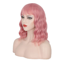 Load image into Gallery viewer, Water Ripple Short Curly Hair Wig Comfortable Breathable Adjustable Full Top Wig Simulated Synthetic Hairpiece
