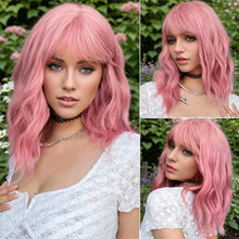 Load image into Gallery viewer, Water Ripple Short Curly Hair Wig Comfortable Breathable Adjustable Full Top Wig Simulated Synthetic Hairpiece
