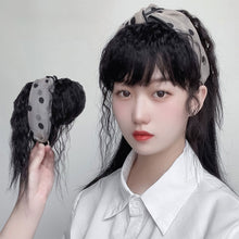 Load image into Gallery viewer, Hairpin Bangs Wig Piece Increase Hair Volume Corn Perm Curly Hair High Temperature Silk Synthetic Wig Piece for Women
