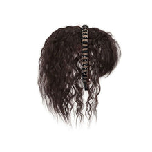Load image into Gallery viewer, Hairpin Bangs Wig Piece Increase Hair Volume Corn Perm Curly Hair High Temperature Silk Synthetic Wig Piece for Women

