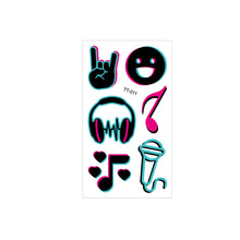 Load image into Gallery viewer, 10pcs/pack Night Glow Waterproof Tattoo Sticker Party Music Festival Fashion Tattoo Sticker Temporary Body Art Tattoo
