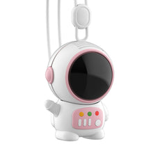 Load image into Gallery viewer, Astronaut Mini Fan Handheld Portable Wireless Bladeless Fans USB Rechargeable Mute Fan with Lanyard Keychain

