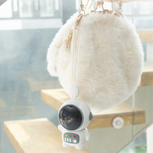 Load image into Gallery viewer, Astronaut Mini Fan Handheld Portable Wireless Bladeless Fans USB Rechargeable Mute Fan with Lanyard Keychain
