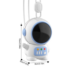 Load image into Gallery viewer, Astronaut Mini Fan Handheld Portable Wireless Bladeless Fans USB Rechargeable Mute Fan with Lanyard Keychain
