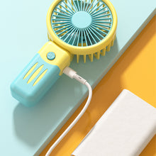 Load image into Gallery viewer, Handheld Mini Fan Portable Pocket Fan USB Charging Fan 3 Speeds Adujustable Summer Cooling Fan for Home Outdoor
