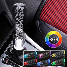 Load image into Gallery viewer, Universal LED Colorful Car Gear Head Shift Collars Car Gear Shift Knob Handle Extender With USB Charger Manual Shifter Stick Lever
