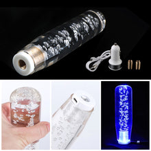 Load image into Gallery viewer, Universal LED Colorful Car Gear Head Shift Collars Car Gear Shift Knob Handle Extender With USB Charger Manual Shifter Stick Lever
