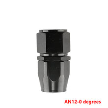 Load image into Gallery viewer, Black AN4/6/810/12 Aluminum Swivel Hose End Fitting Adapter Car Oil Fuel Line NPT Plug Straight 0°/45°/90°/180° Degree
