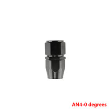 Load image into Gallery viewer, Black AN4/6/810/12 Aluminum Swivel Hose End Fitting Adapter Car Oil Fuel Line NPT Plug Straight 0°/45°/90°/180° Degree
