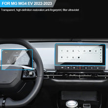 Load image into Gallery viewer, 2Pcs TPU Car Gear Panel Dashboard Navigation Automotive Interior Screen Protective Film Anti-Scratch Sticker Protect For MG MG4 EV 2022-2023
