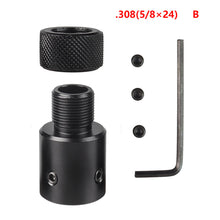 Load image into Gallery viewer, 308 203 Thread Protector Roger 10 / 22 Threaded Pipe Adapter Muzzle Brake Adapter 1 / 2-28 5 / 8-24 Attached To Molle Vest

