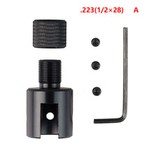 Load image into Gallery viewer, 308 203 Thread Protector Roger 10 / 22 Threaded Pipe Adapter Muzzle Brake Adapter 1 / 2-28 5 / 8-24 Attached To Molle Vest
