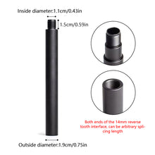Load image into Gallery viewer, 5/7.5/11.5/17.5cm Metal Straight Pipe With 14mm Reverse Tooth Splicing Tube for AEG/M4/SLR Toy Modification Accessories
