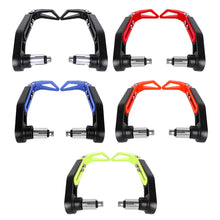 Load image into Gallery viewer, Pair Aluminum Alloy Motorcycle Brake Clutch Levers Guard Protector Modification Anti-Fall Horn Brakes Hand Guard Bow Protection Rods
