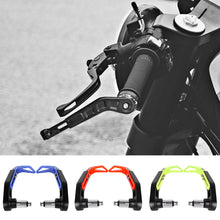 Load image into Gallery viewer, Pair Aluminum Alloy Motorcycle Brake Clutch Levers Guard Protector Modification Anti-Fall Horn Brakes Hand Guard Bow Protection Rods
