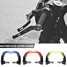 Load image into Gallery viewer, Pair Aluminum Alloy Motorcycle Brake Clutch Levers Guard Protector Modification Anti-Fall Horn Brakes Hand Guard Bow Protection Rods
