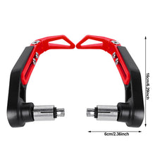 Load image into Gallery viewer, Pair Aluminum Alloy Motorcycle Brake Clutch Levers Guard Protector Modification Anti-Fall Horn Brakes Hand Guard Bow Protection Rods
