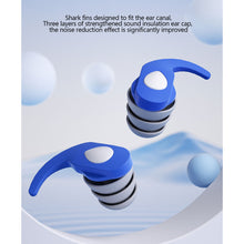 Load image into Gallery viewer, Silicone Noise Reduction Earplugs Reusable Outdoor Filter Anti-Noise Earplugs Comfortable Washable Sleeping Earplugs
