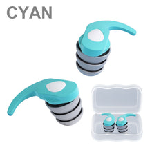 Load image into Gallery viewer, Silicone Noise Reduction Earplugs Reusable Outdoor Filter Anti-Noise Earplugs Comfortable Washable Sleeping Earplugs
