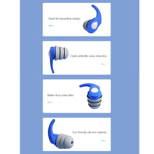 Load image into Gallery viewer, Silicone Noise Reduction Earplugs Reusable Outdoor Filter Anti-Noise Earplugs Comfortable Washable Sleeping Earplugs
