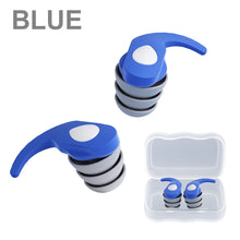 Load image into Gallery viewer, Silicone Noise Reduction Earplugs Reusable Outdoor Filter Anti-Noise Earplugs Comfortable Washable Sleeping Earplugs
