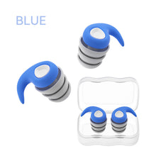 Load image into Gallery viewer, Three Layer Silicone Noise Reduction Earplugs Soft Comfortable Sound Insulation Sleeping Earplugs for Adults Children
