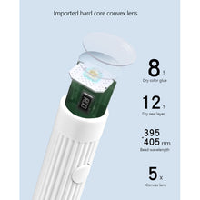 Load image into Gallery viewer, Mini Handheld Portable Nail Lamp 3W UV Gel Lamp Quick Dry Manicure Art Lamp Curing Polish Glue Manicure Tool
