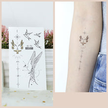 Load image into Gallery viewer, Waterproof Fresh Tattoo Sticker Black White Solid Cartoon Animal Tattoo Sticker Creative Body Art Tattoo Sticker
