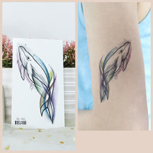Load image into Gallery viewer, Waterproof Fresh Tattoo Sticker Black White Solid Cartoon Animal Tattoo Sticker Creative Body Art Tattoo Sticker
