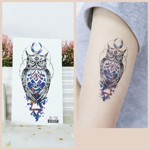 Load image into Gallery viewer, Waterproof Fresh Tattoo Sticker Black White Solid Cartoon Animal Tattoo Sticker Creative Body Art Tattoo Sticker
