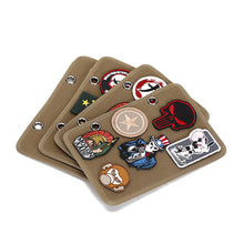 Load image into Gallery viewer, Self-Adhesive Cloth Organizer Board Tactical Badge Storage Book Army Fan Epaulette Badge Morale Badge Display Board
