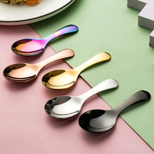 Load image into Gallery viewer, 1 Set 304 Stainless Steel Spoon Fork Portable Outdoor Camping Hiking Tableware Dessert Set Cooking Supplies
