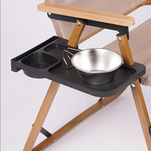 Load image into Gallery viewer, Outdoor Kermit Chair Side Storage Tray Portable Recliner Chair Cup Holder Tray Camping Picnic Accessories
