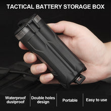 Load image into Gallery viewer, 1PC Multi-Functional Tactical Battery Storage Box Molle Waterproof Dustproof Storage Tank For CR123/AAA Batteries - Double

